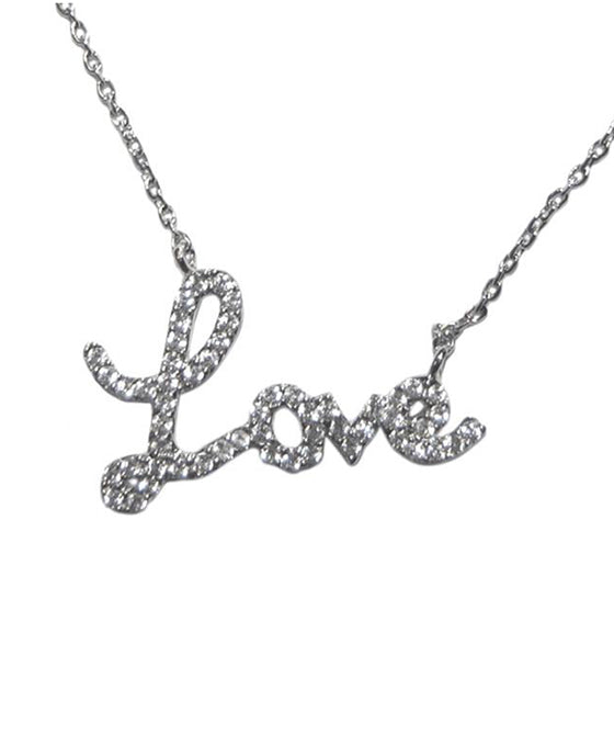 CZ Love Necklace