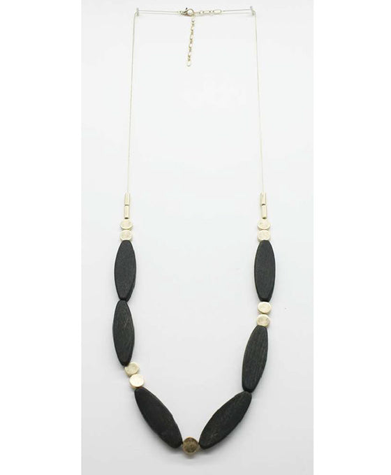 Long Neck Wood Necklace