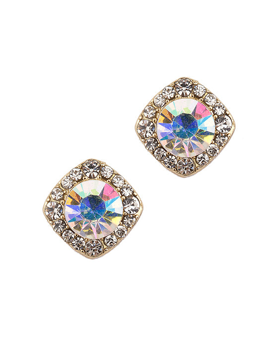 Rhinestone Post Stud Earring