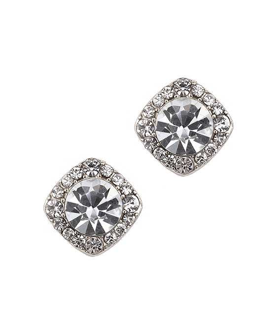 Rhinestone Post Stud Earring