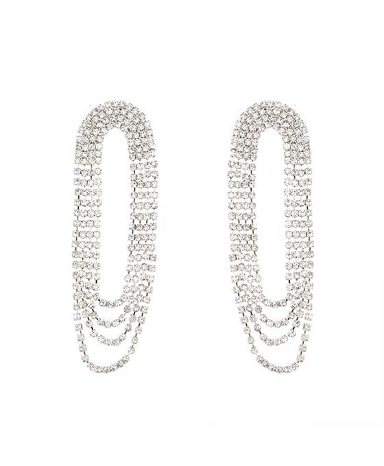 Rhinestone Cascading Earring