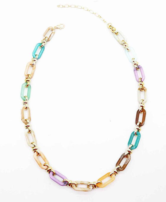 Acetate Linked Necklace