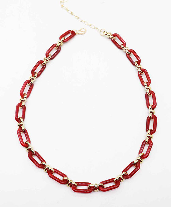 Acetate Linked Necklace