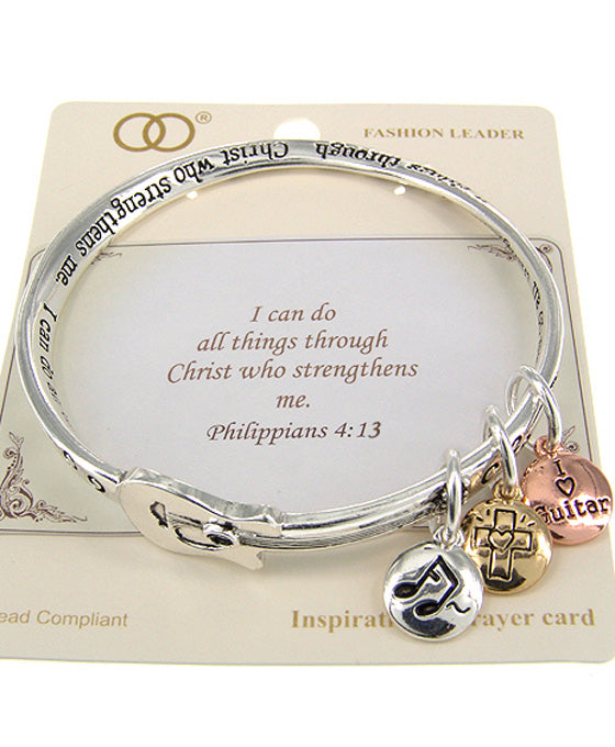 PHILIPPIANS 4:13 Twisted Bracelet