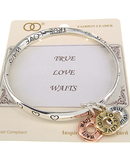 TRUE LOVE WAITS TWIST BRACELET