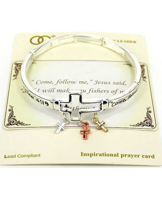 MATTHEW 4:19 Cross Inspiration Bracelet