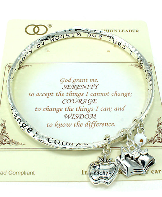 SERENITY COURAGE WISDOM Inspiration Twist Bangle