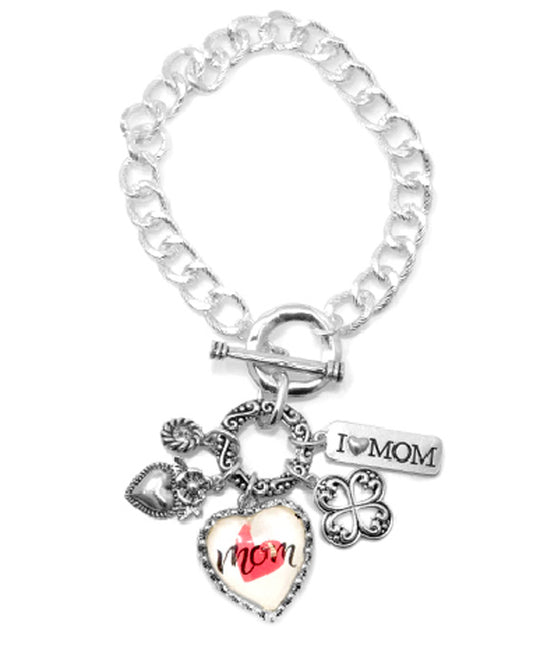 MOM Glass Top Toggle Bracelet