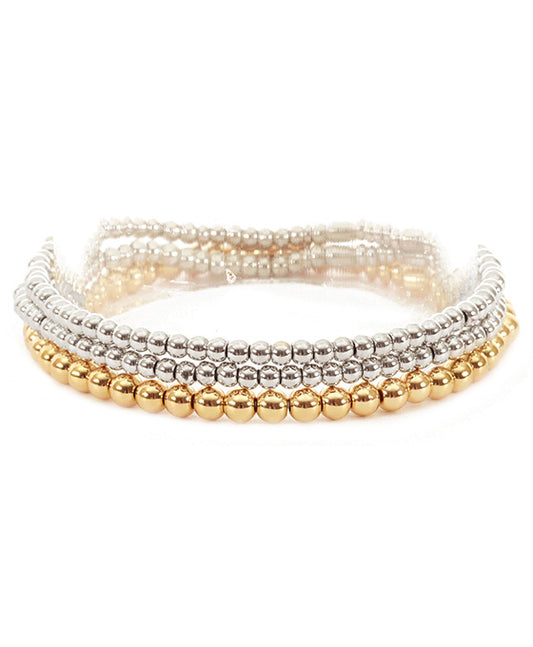 Metal Layered Elastic Bracelet