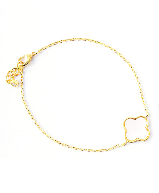 Gold Dipped Clover Bracelet