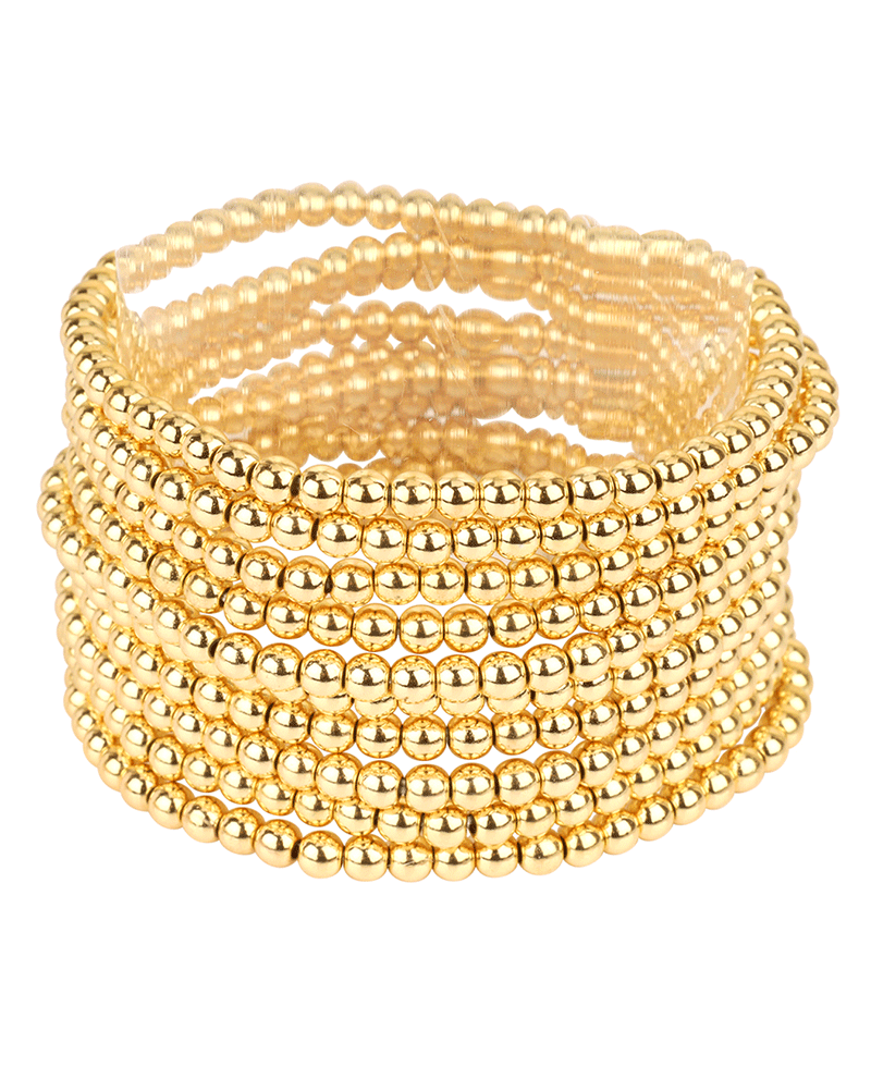 4mm CCB Ball Stackable Elastic Bracelet