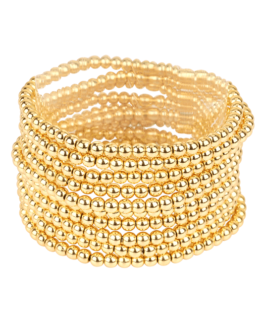 4mm CCB Ball Stackable Elastic Bracelet