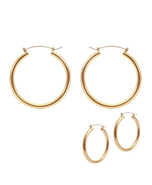 45mm Metal Hollow Hoop Earring