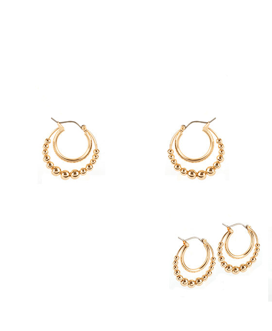 24mm Metal Pincatch Hoop Earring