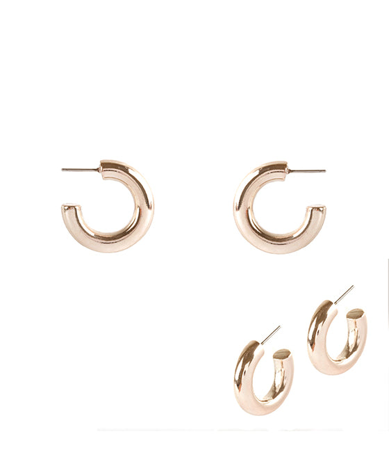 25mm Metal Hollow Aluminum Coating Hoop Earring