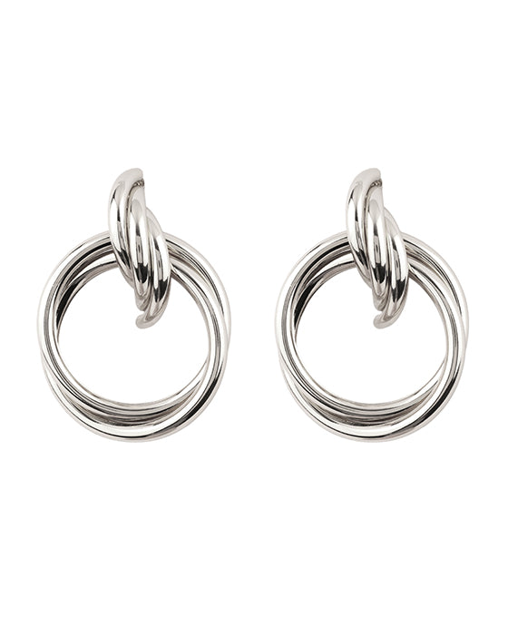 Metal Hollow Post Earring