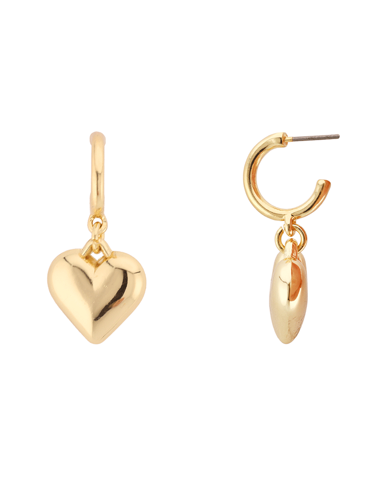 CCB Heart Hoop Earring