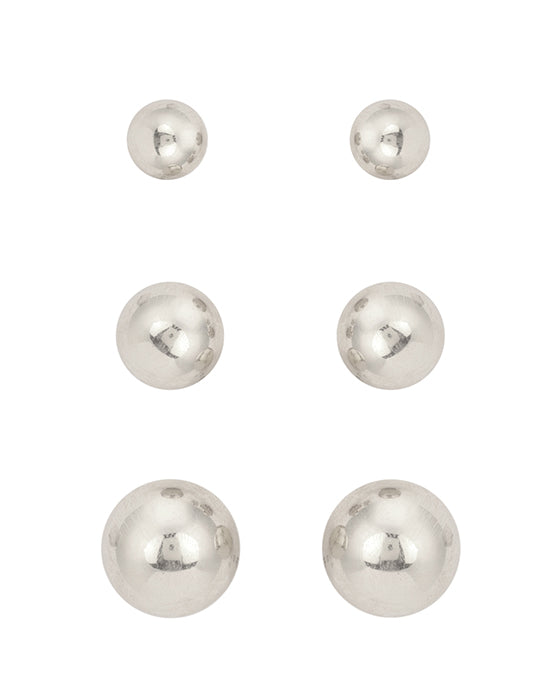 CCB Ball 3 Pair Earring