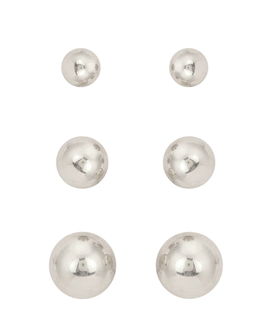 CCB Ball 3 Pair Earring