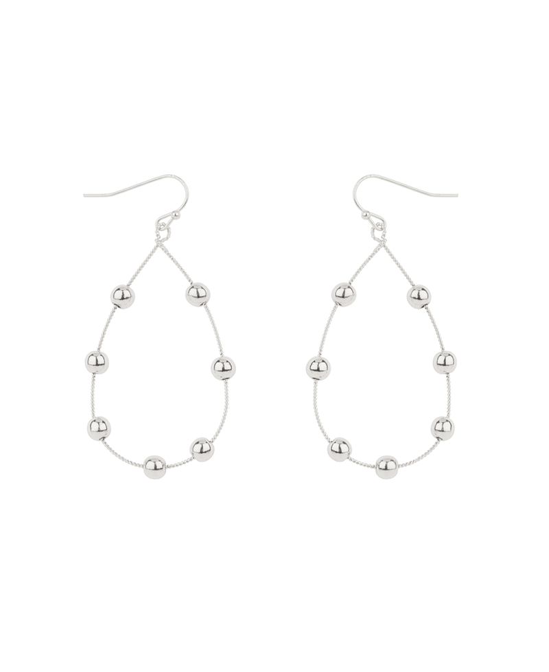 CCB Ball Texture Teardrop Earring