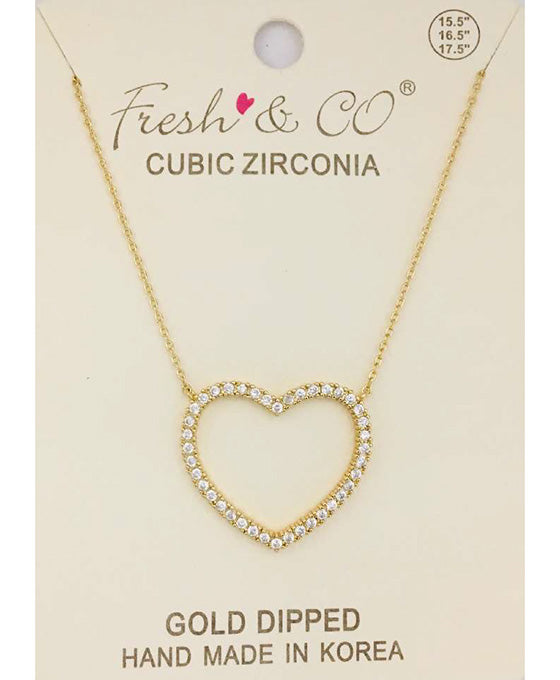 CZ Heart Earring