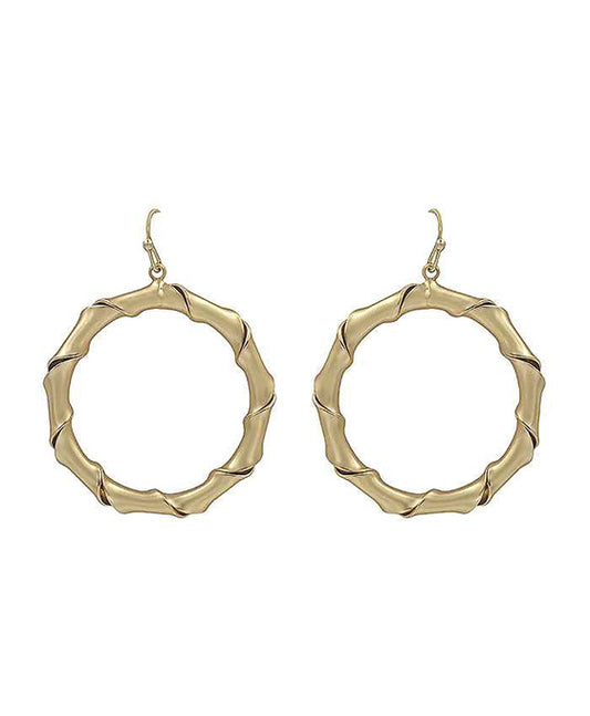 Metal Round Shape Earring