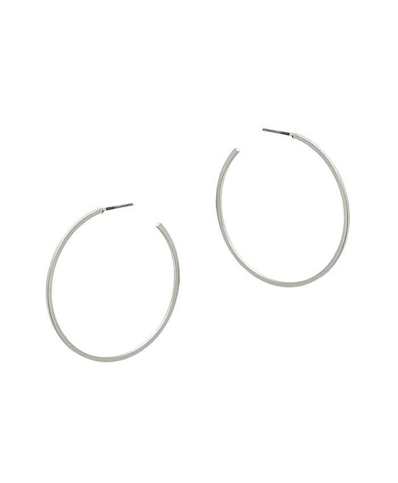 40mm Metal Round Hoop Earring