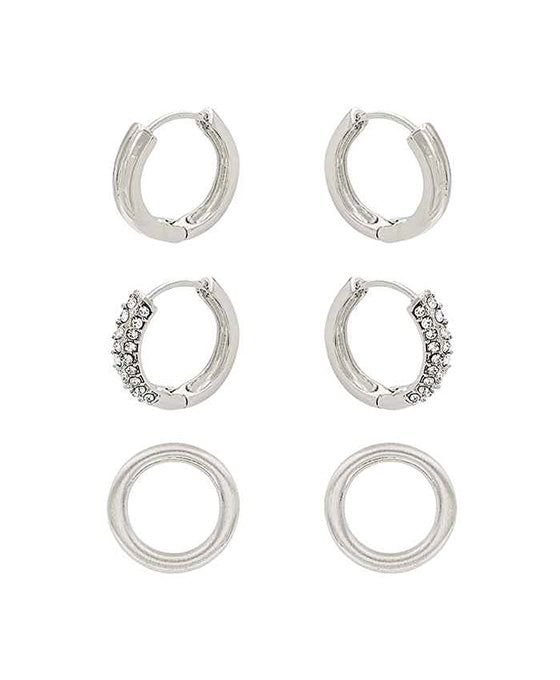 Hoop Metal 3 Set Earring