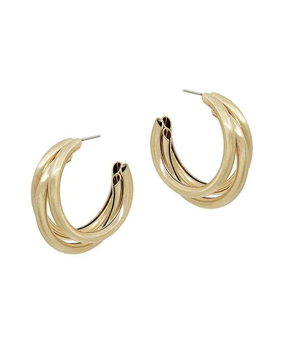 25mm Metal Hoop EArring