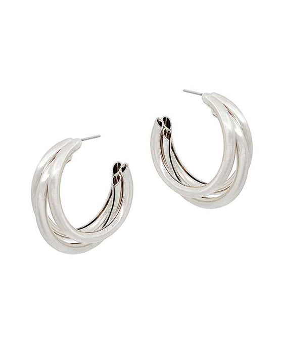 25mm Metal Hoop EArring