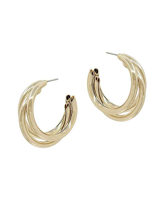 25mm Metal Hoop EArring