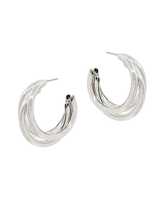 25mm Metal Hoop EArring