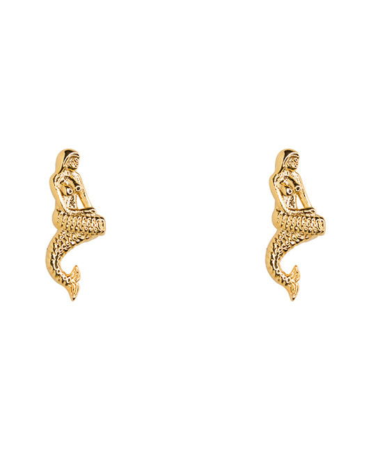 14KT Gold Dipped Mermaid Earring