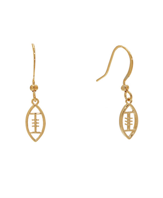 14K Gold Dipped Football Ball Earring