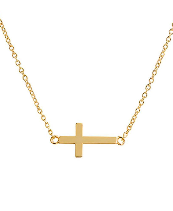 14KT Gold Dipped Cross Necklace