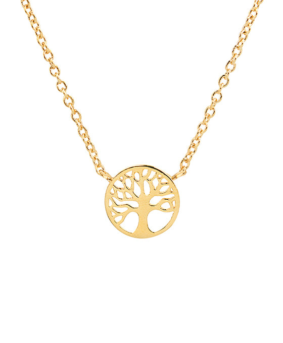 14K Gold Dipped Tree of Life Necklace