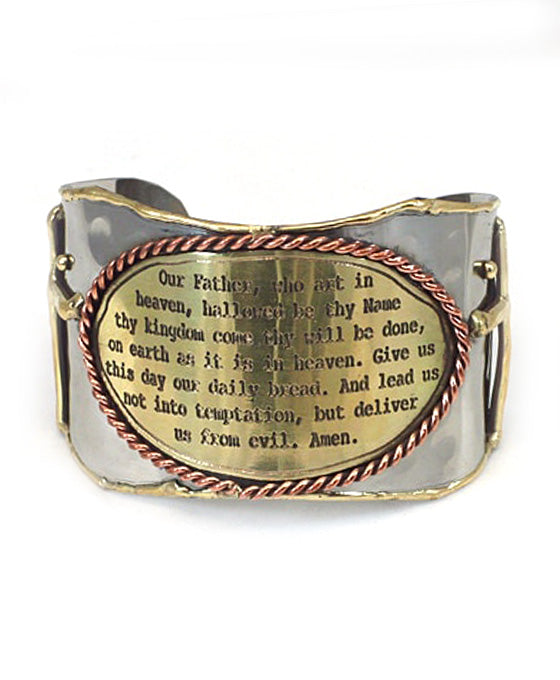 The Lord's Prayer 2 Tone Cuff