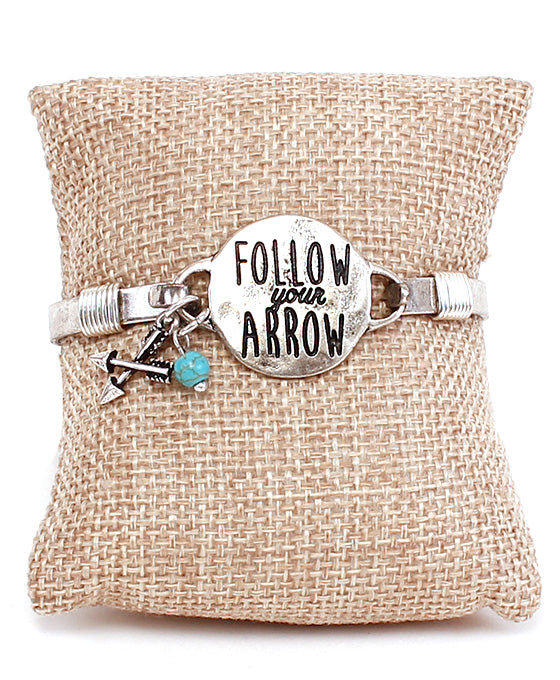 Message Bracelet - FOLLOW YOUR ARROW