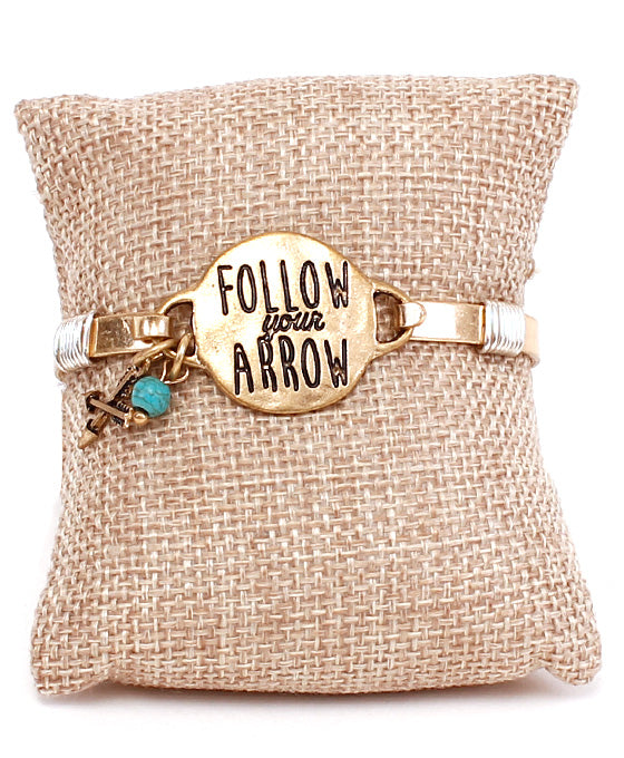 Message Bracelet - FOLLOW YOUR ARROW