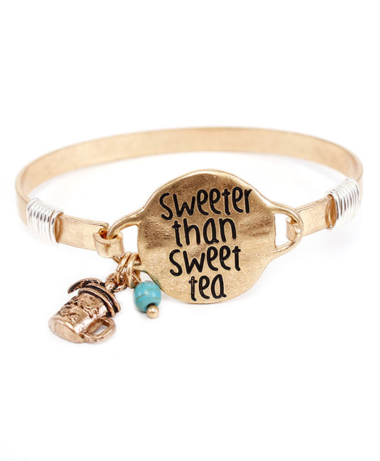 SWEETER THAN SWEET TEA Wire Bracelet