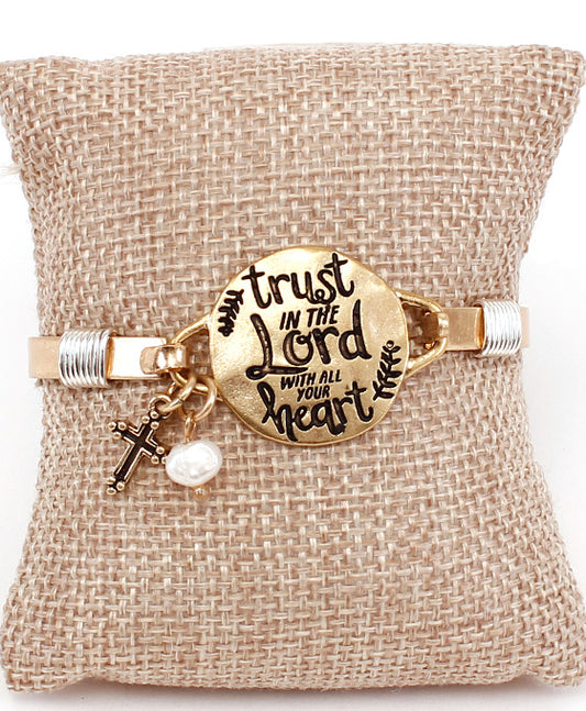 Message Bracelet - TRUST IN THE GOD