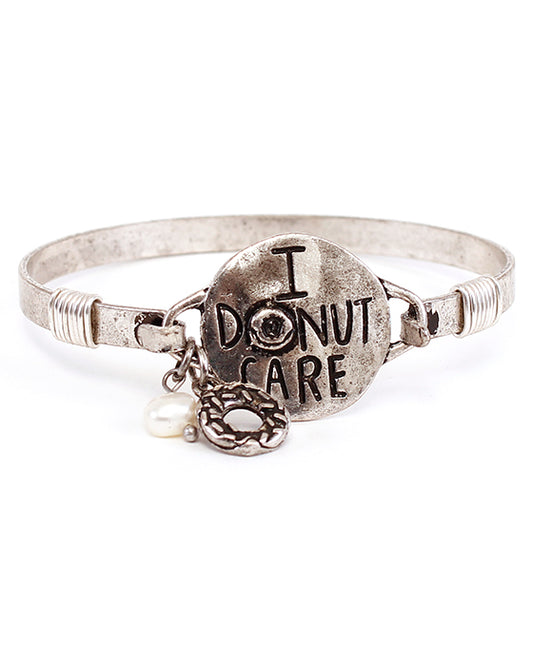 Message Bracelet - I DONUT CARE