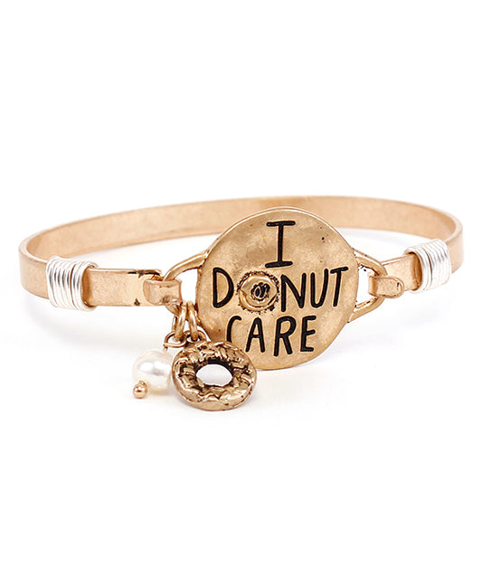 Message Bracelet - I DONUT CARE