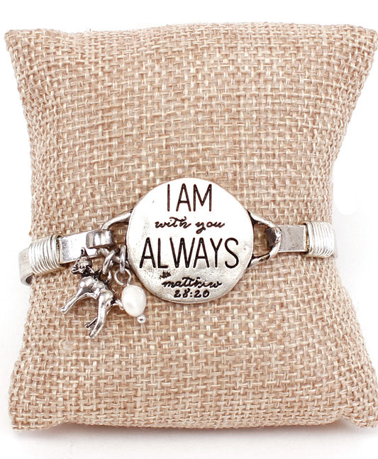 Message Bracelet - I AM WITH YOU