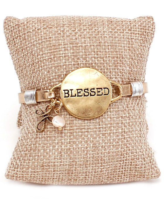 Message Bracelet - BLESSED