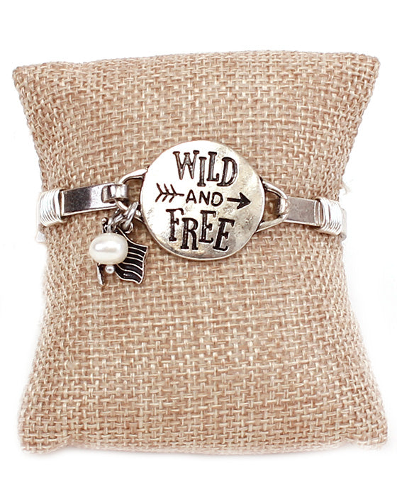 Message Bracelet - WILD & FREE