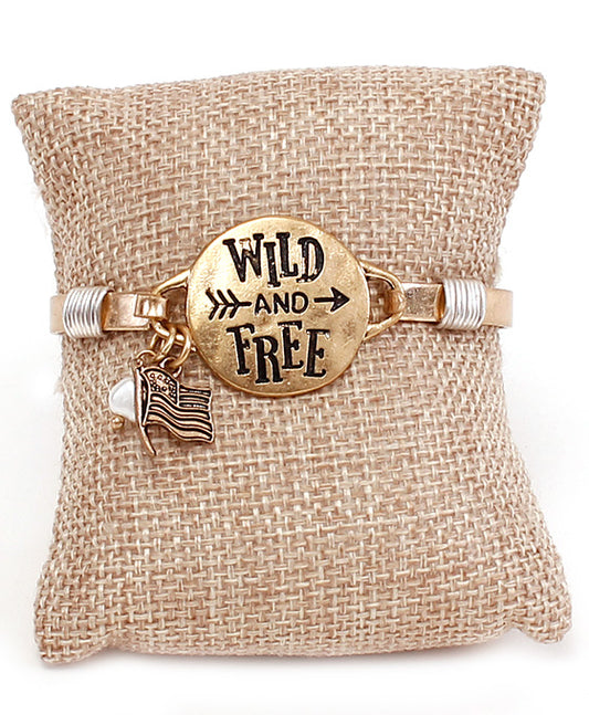 Message Bracelet - WILD & FREE