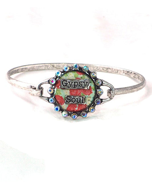 GYPSY SOUL Floral Wire Bracelet