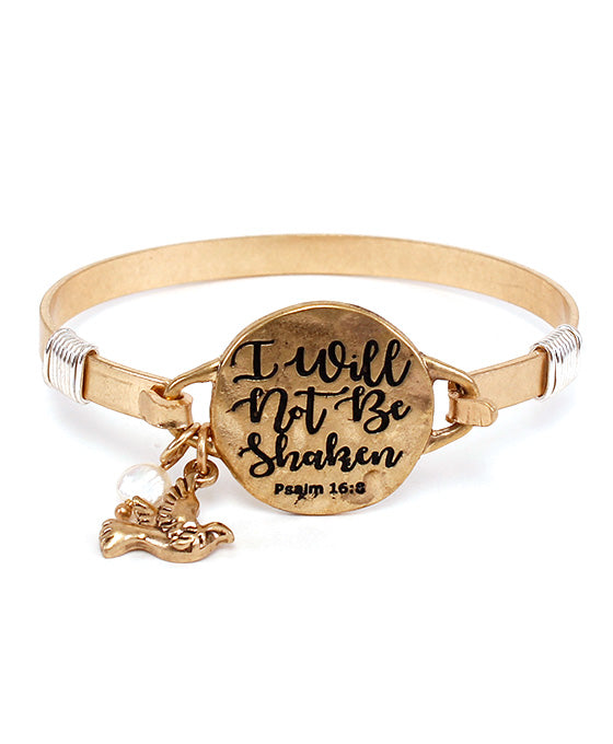 Message Bracelet - I WILL NOT BE SHAKEN