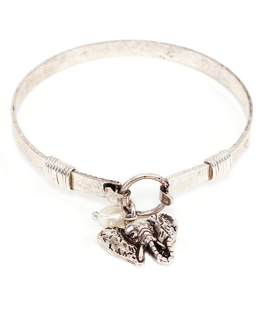 Elephant Head Wire Bracelet